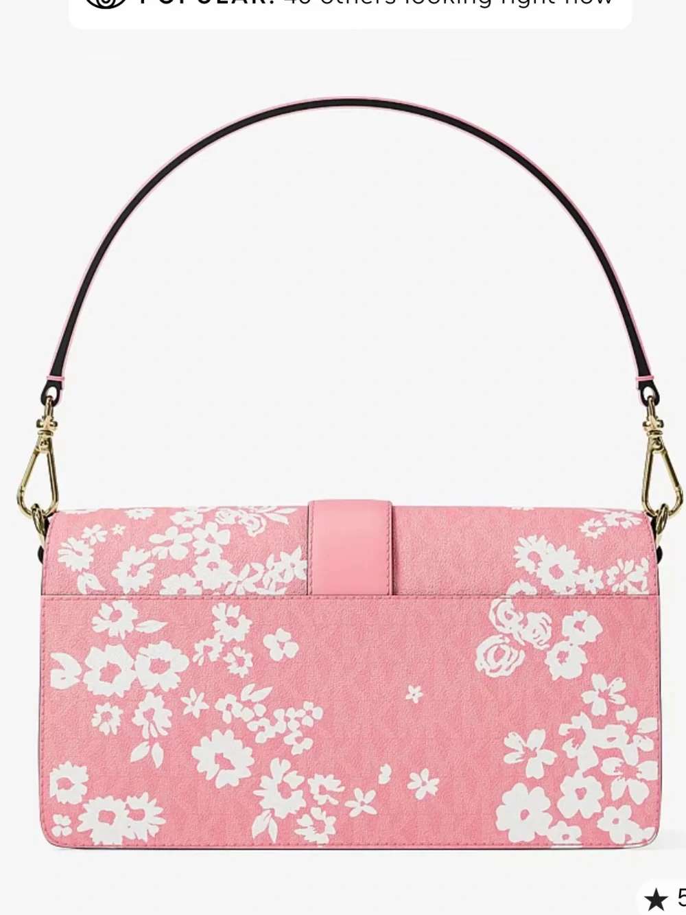 MICHAEL KORS Greenwich Md Printed Signature Logo Convertible Shoulder
Carnation - Picture 6 of 14